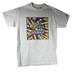 USTA 2002 US Open Tennis Championships T-Shirt Unisex M Gray Vintage NEW